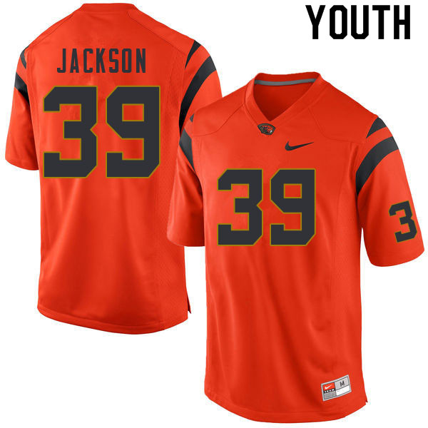Youth #39 Dante Jackson Oregon State Beavers College Football Jerseys Sale-Orange